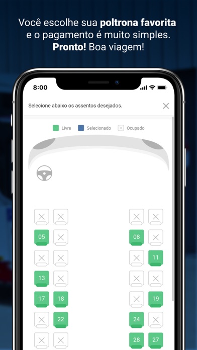Six – Venda de passagens Screenshot