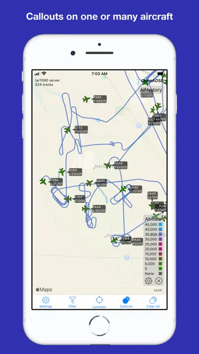 OpenADSB iPhone Screenshot 3