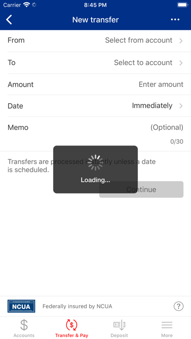 ECU Credit Union Mobile Screenshot