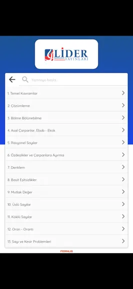 Game screenshot Lider Yayınları Çözümler hack