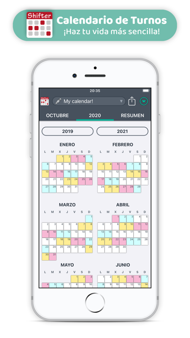Calendario de Turnos (Shifter)