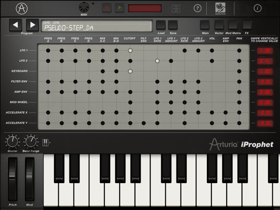 iProphet Synthesizer iPad app afbeelding 3