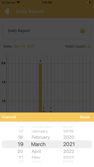 Cough Tracker & Reporting Screenshot