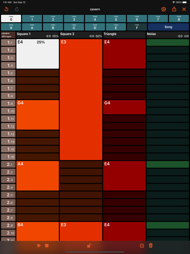 Oktubre - Screenshot ng Chiptune Maker