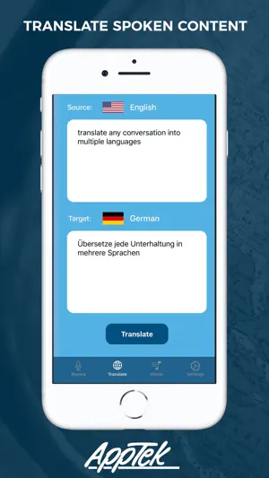 AppTek.ai WHISTLE™ Translate screenshot 2