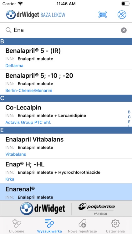 DrWidget Baza Leków