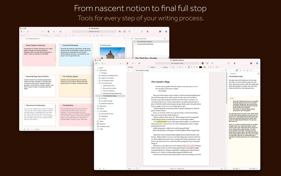 #2. Scrivener 3 (macOS) 由: Literature & Latte