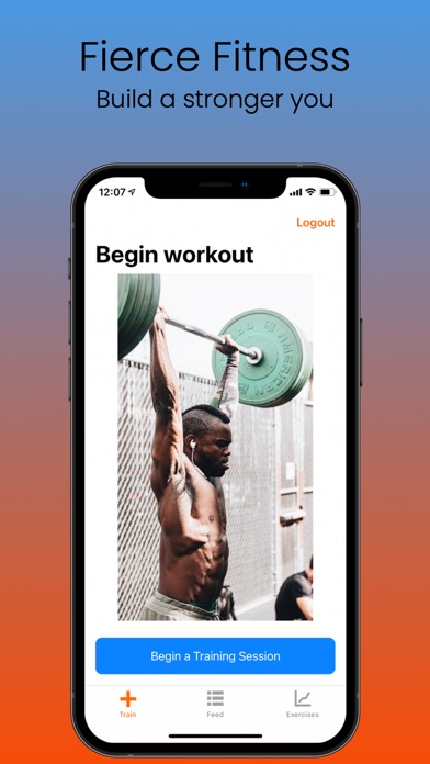 Fierce Fitness Workout Tracker Screenshot