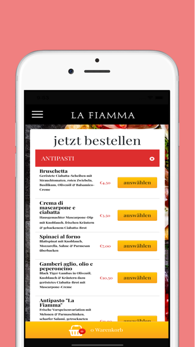 Pizzeria La Fiamma Deutschland Screenshot