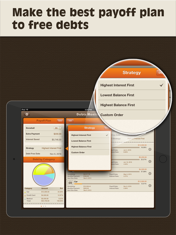 Screenshot #6 pour Debts Monitor for iPad
