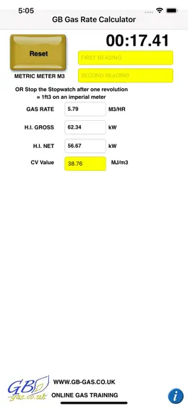 Game screenshot GB Gas Rate Calculator apk