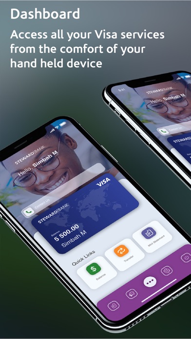 Steward Bank Visa Screenshot