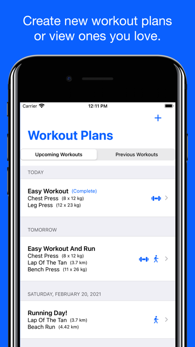Workout Planner - Exercise Screenshot
