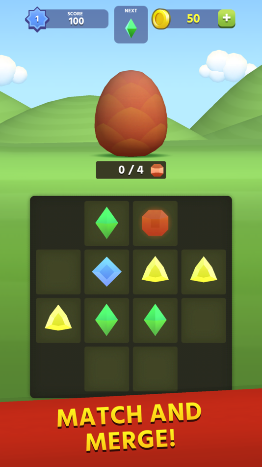 #1. Dragon Match! - Merge & Hatch (iOS) By: Uova Oy