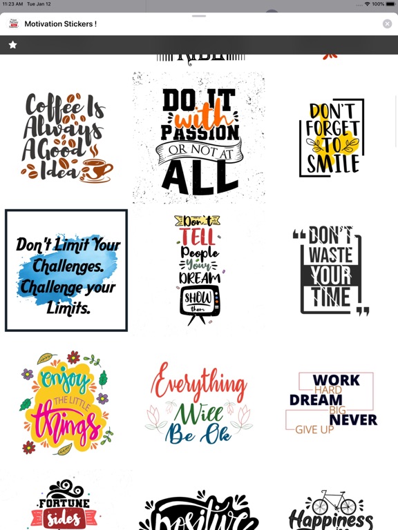 Screenshot #4 pour Motivation Stickers !