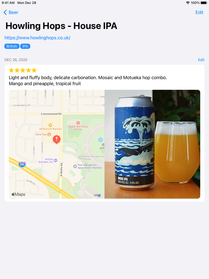 Tasting Notes Wine Beer etc