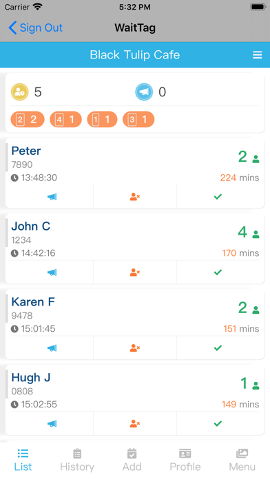 WaitTag Screenshot