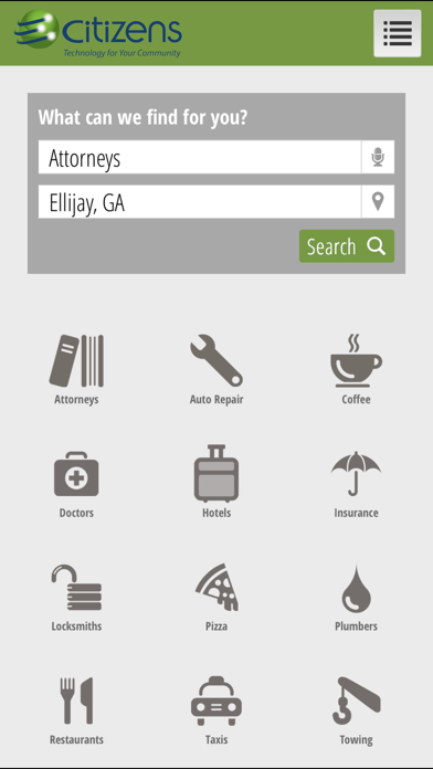 Citizens Telephone Directory Screenshot
