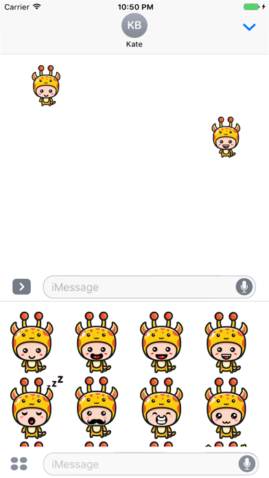 Sticker Me Giraffe Mascot Boy Screenshot