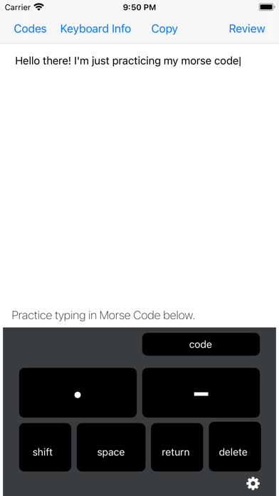 Screenshot #1 pour Morse Code Keys