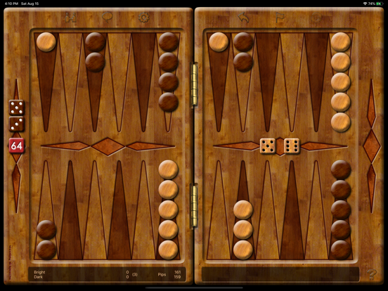 Backgammon Online 3 iPad app afbeelding 1