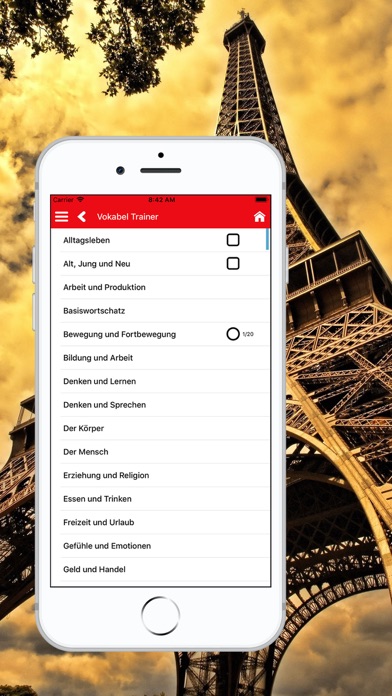 Vokabeln Deutsch Französisch Screenshot