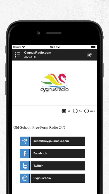 CygnusRadio.com screenshot-4