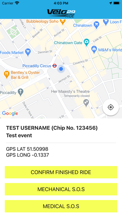 Velo29 Ride Screenshot