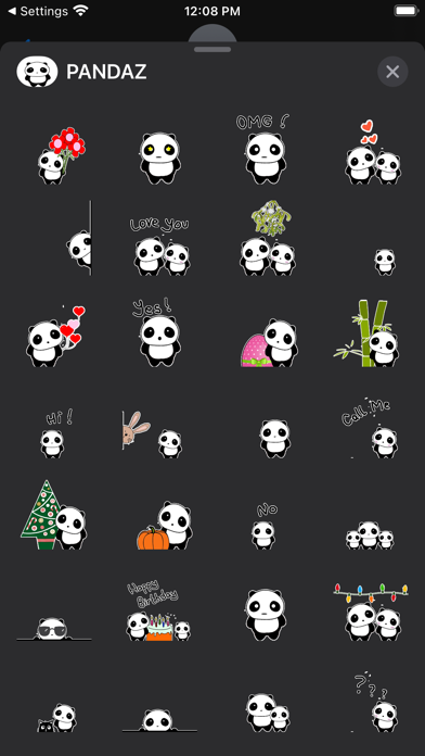 PANDAZ Sticker Pack Screenshot