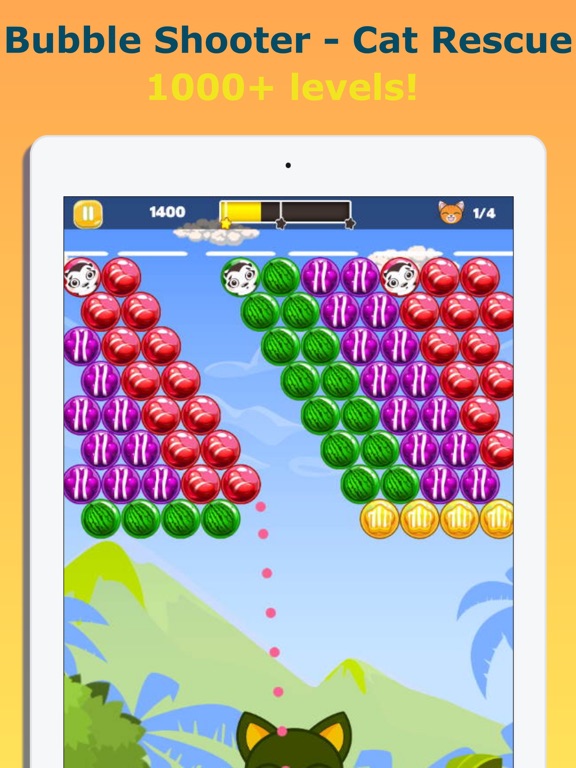 Screenshot #4 pour Bubble Shooter - Cat Rescue