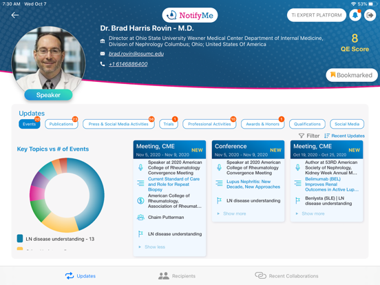 NotifyMe Alerts iPad screenshot 4 - Business app