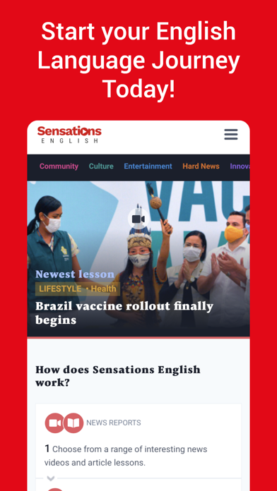 Sensations English Screenshot