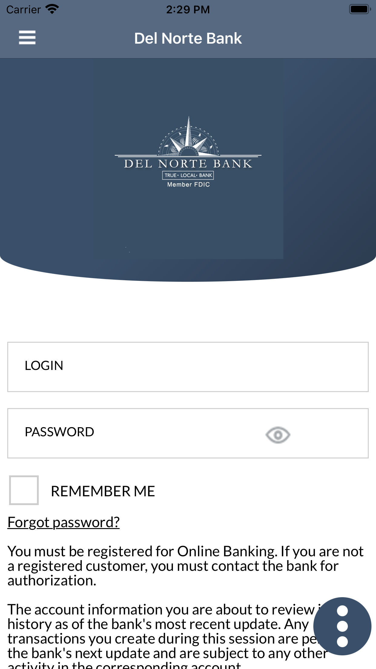 Del Norte Bank Mobile App