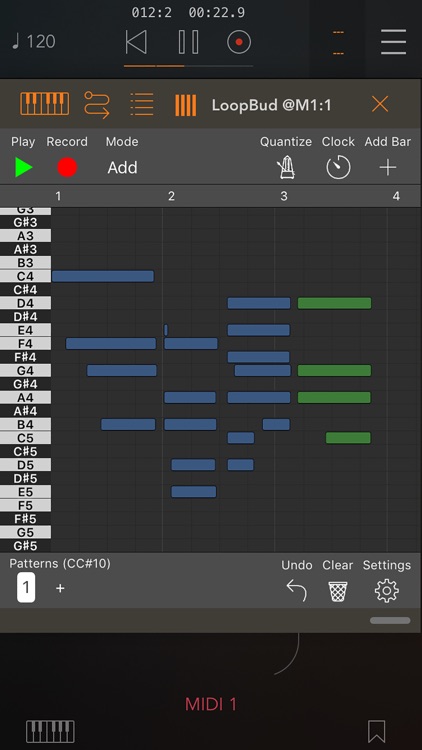 LoopBud - AUv3 MIDI Recorder