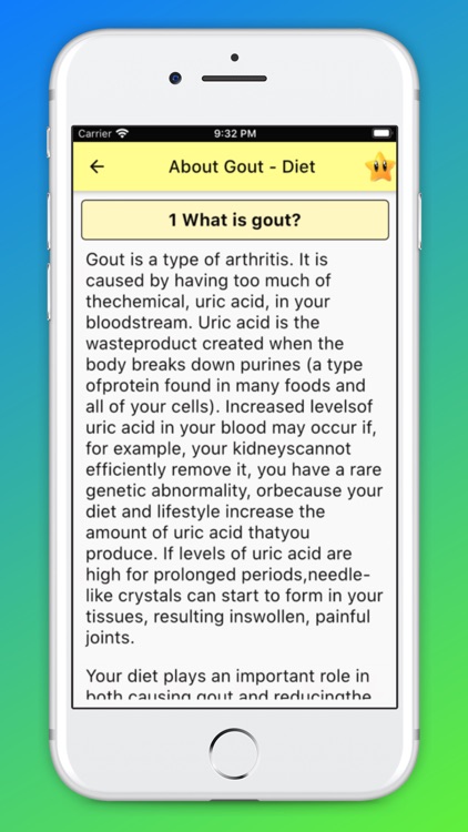 Gout Diet - Acid Uric Table screenshot-5