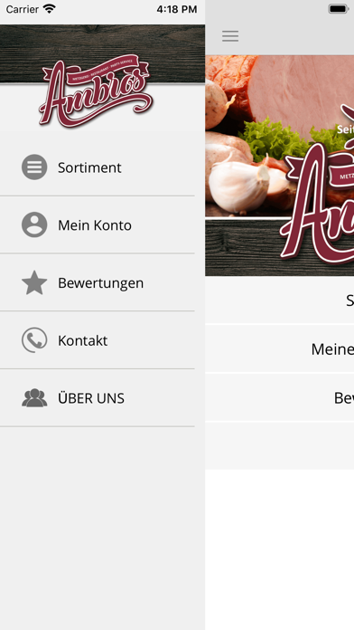 Metzgerei-Ambros BestellApp Screenshot