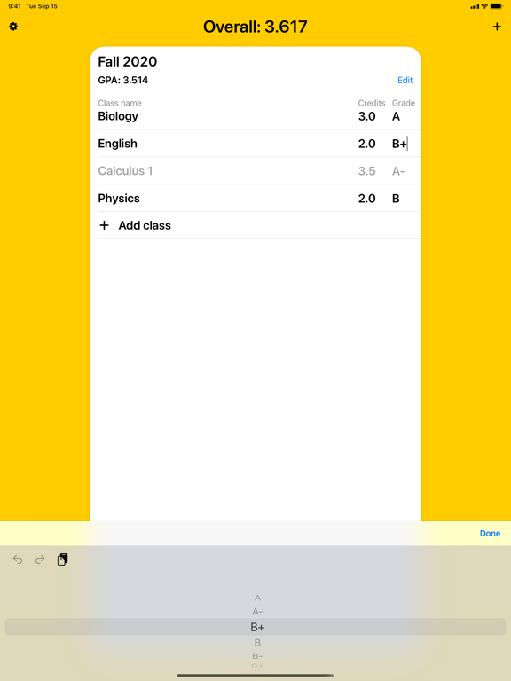 Screenshot #5 pour MyGPA - Tracker