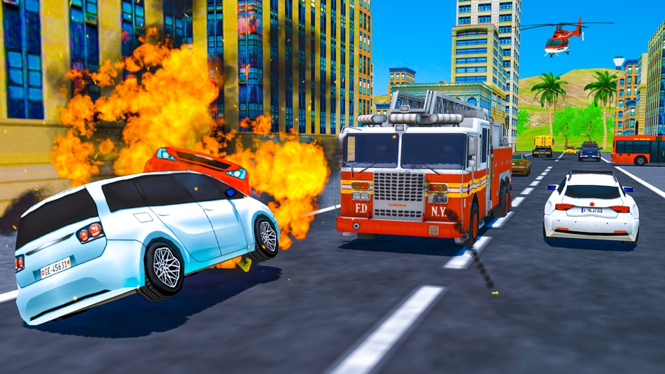 Real Flying Fire Truck Robot - 1.4 - (iOS)