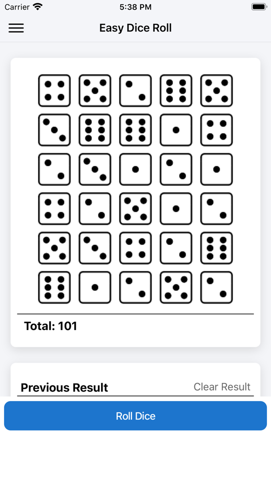 #3. Easy Dice Roll (iOS) 由: Kouji Yamauchi