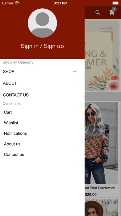 Cranberry Boutique Screenshot