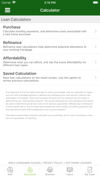 My Arbor Bank Mortgage Screenshot