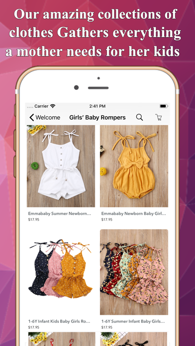 Kids Clothing Fashion Shop Screenshot