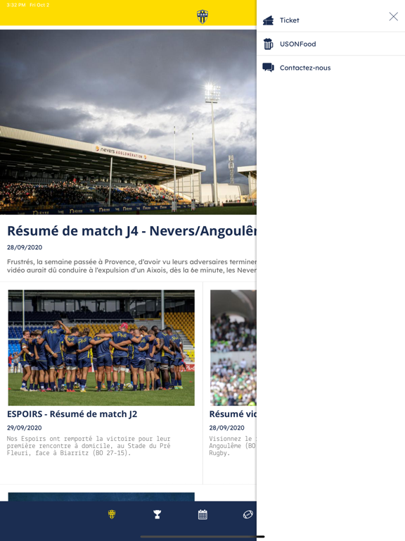 Screenshot #6 pour USON NEVERS RUGBY OFFICIEL