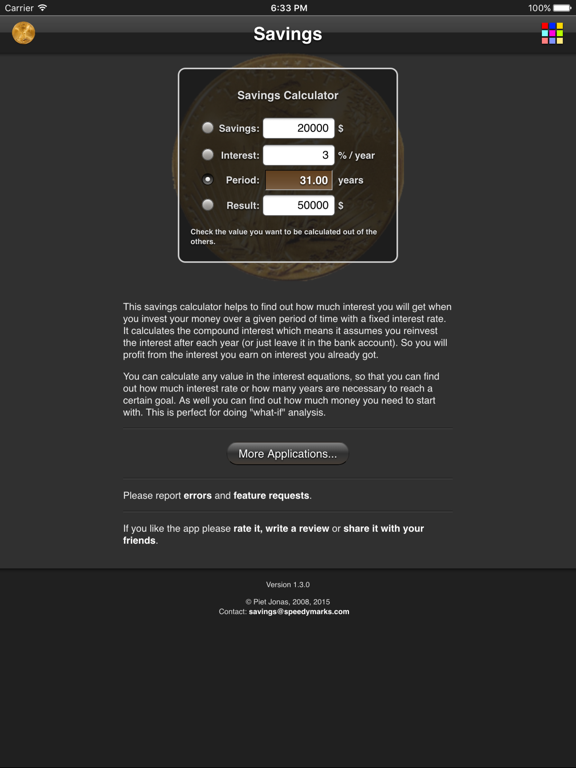 Screenshot #4 pour Savings Calculator