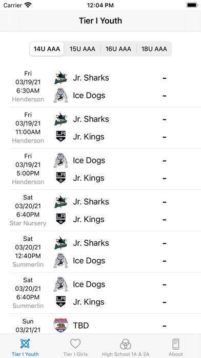 CAHA States Screenshot