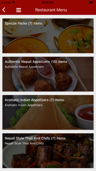 MT Everest Cuisines Screenshot