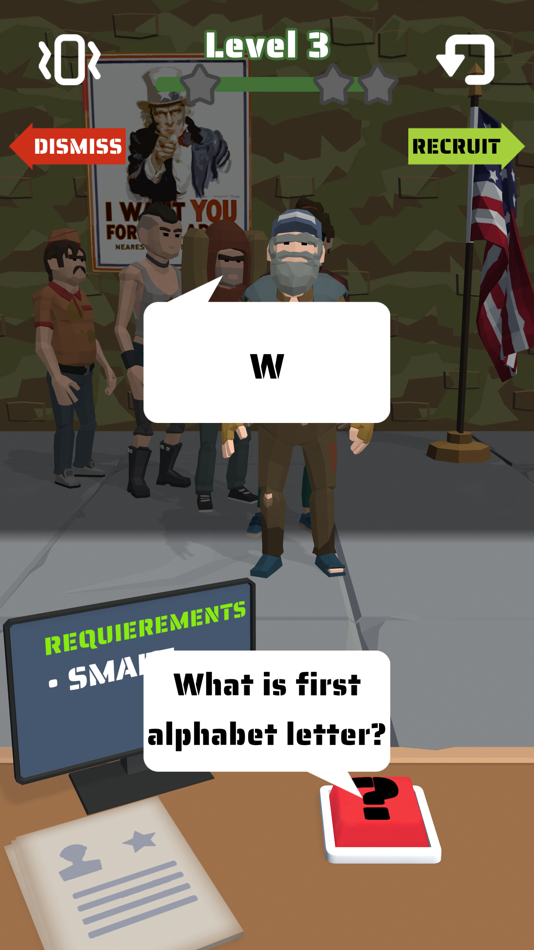 #4. Army Recruiter Simulator (iOS) By: LIPSAR STUDIO, OOO