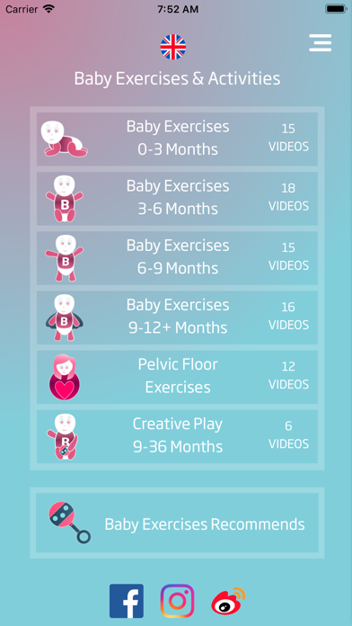 Baby Exercises & Activities Screenshot