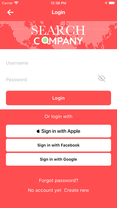 Screenshot 1 of Search Company App