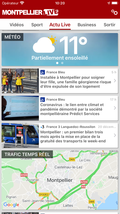 Montpellier Live Screenshot